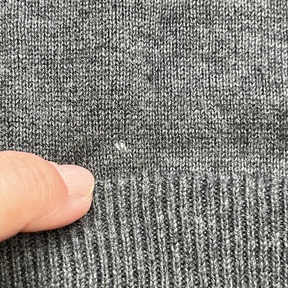 Vtg The Limited Y2K 90s Baby Doll Knit Cardigan Sweater Women's Size Medium Gray - Picture 7 of 10